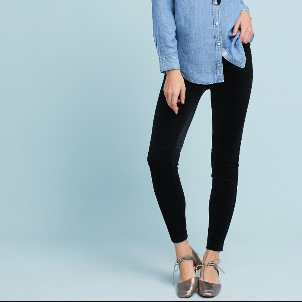 Anthropologie velvet gilla leggings by sanctuary